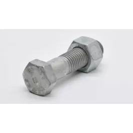   Hatlapfejű részmenetes csavar anyával DIN 931+Mu M14x35/25 5.6 Fvz. (ISO)