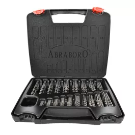   Abraboro HSS-GS fémfúró készlet 10x 1-8x0,5 + 5x 8,5-10 mm (170db/készlet)