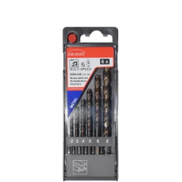   Abraboro HSS-GS Multi-Sp fémcsigafúró készlet 2/3/4/5/6/8 mm (6db/készlet)