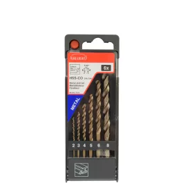   Abraboro HSS-CO fémfúró készlet 2/3/4/5/6/8 mm (6db/készlet)