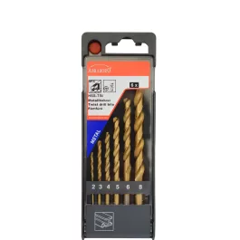   Abraboro HSS-TIN fémfúró készlet 2/3/4/5/6/8 mm (6db/készlet)