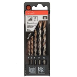   Abraboro hengeres szárú betonfúró Evo készlet 4/5/6/8/10 mm (5db/készlet)