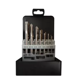   Abraboro menetfúró készlet DIN 371B M3-M12 HSS-CO (14db/készlet)