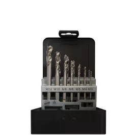   Abraboro menetfúró készlet DIN 371C M3-M12 HSS-CO (14db/készlet)
