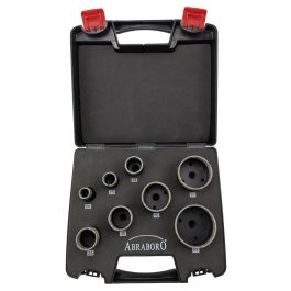   Abraboro csempe és kerámiafúró készlet M14 20/25/32/35/40/50/60 mm (8db/készlet)