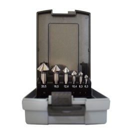   Abraboro HSS-G kúpos süllyesztő készlet 6,3+8,3+10,4+12,4+16,5+20,5 mm (6db/készlet)