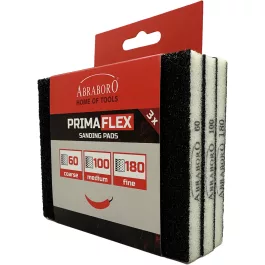   Abraboro csiszolószivacs készlet 124x98x12 K60/100/180 (3db/csomag)