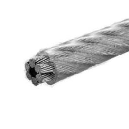   Drótkötél (6x7+FC) DIN 3055 átm. 3(4) x 200m 1770N/mm2 műa. bevon.