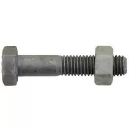   Hatlapfejű részmenetes csavar anyával DIN 931 / ISO 4014+Mu M16x150 5.6  Fvz. (ISO )