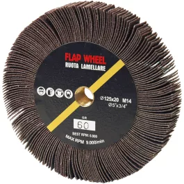   Abraboro lamellás csiszolókerék sarokcsiszolóhoz 125xM14 K80 (1db/csomag)