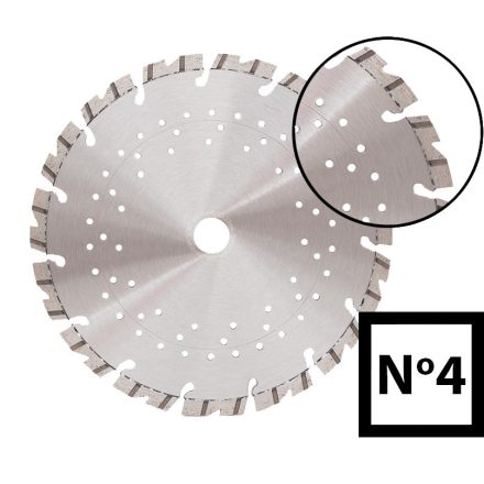Abraboro gyémánttárcsa Uni 230x2,6x22,23 mm (No.4) (1db/csomag)