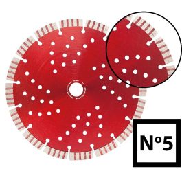   Abraboro gyémánttárcsa szegmenses Turbo 230x2,8x22,23 mm (No.5) (1db/csomag)