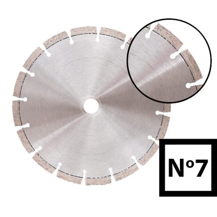Abraboro gyémánttárcsa Uni 125x2,2x22,23 mm (No.7) (1db/csomag)