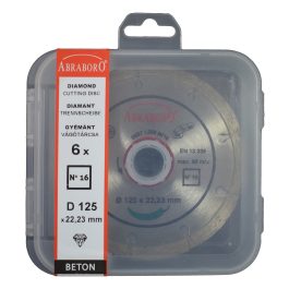   Abraboro gyémánttárcsa szegmenses Uni 125x2,0x22,23 mm (No.16) (6db/csomag)