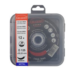   Abraboro Chili Premium inox-fém vágókorong 125x1,0x22,23 mm (12db/csomag)