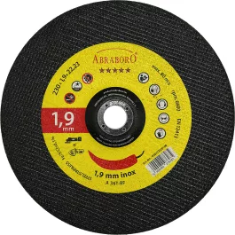   Abraboro Akku chili fém + inox vágókorong 230x1,9x22,23 mm (1db/csomag)