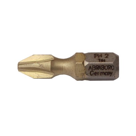 Abraboro Supra TIN Bit 1/4" PH2x25 mm (10db/csomag)