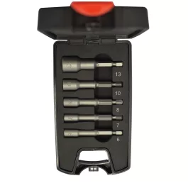   Abraboro mágneses csavarozó 1/4" készlet 6/7/8/10/13 x65 mm (5db/készlet)