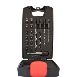   Abraboro Bit és fafúró 1/4" készlet műanyag dobozban (17db/készlet)