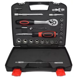   Abraboro dugókulcs készlet 1/4'' Spline (22db/készlet)