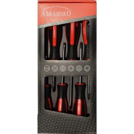   Abraboro promo csavarhúzó készlet 6 részes 2K 3,0/5,5/6,5/PH1/PH2/PZ2 (6db/készlet)