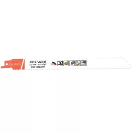   Abraboro orrfűrészlap Bi-Metal 3016/225 TIN-CUT (5db/csomag)