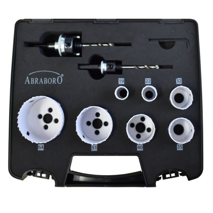 Abraboro HSS-CO Bi-Metal lyukfűrész készlet 19-64 mm/adapter/hex key (10db/készlet)