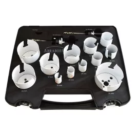   Abraboro HM lyukfűrész készlet 19-76 mm/adapter/hex key (14db/készlet)