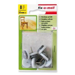   Abraboro bútorcsúsztató filc, szegezhető, fehér 20 mm (4db/csomag)