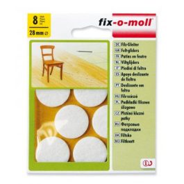 Abraboro csúsztató filc fehér 28 mm (8db/csomag)