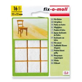 Abraboro csúsztató filc fehér 22 mm (16db/csomag)