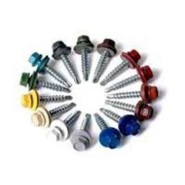   Csarnoképítő csavar redukált hegyű önf. (k=4.9-5.1) EPDM-mel, RAL3009 (oxidvörös), 4,8x35V14