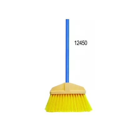 Sigron műanyag szálas seprű, fém nyéllel