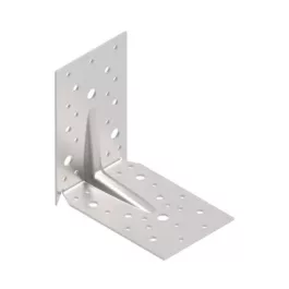   Erősített sarokvas tüskével 140x140x90 (lv:2.5) acél Fvz.
