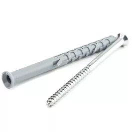   Süllyesztett peremű nylon dübel sf. Tx csavarral, CE-ETA PA 8x80