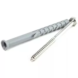   Állványrögzítő hosszú nylon dübel hlf. csavarral, PA 10x200