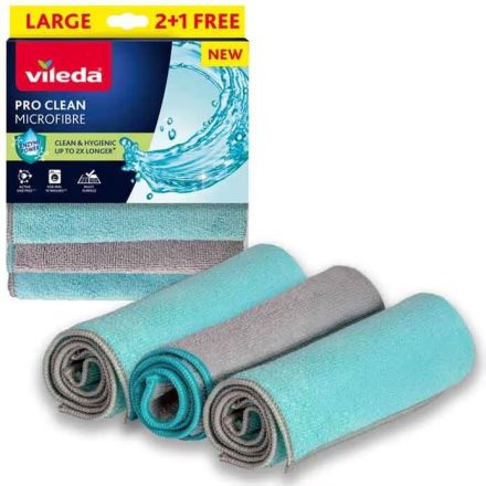 Vileda Pro Clean mikroszálas törlőkendő 2+1 db