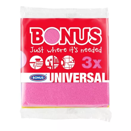 Bonus általános nedves törlőkendő 3db/csomag