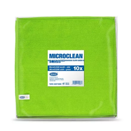Bonus MicroClean mikroszálas törlőkendő zöld 10db/csomag