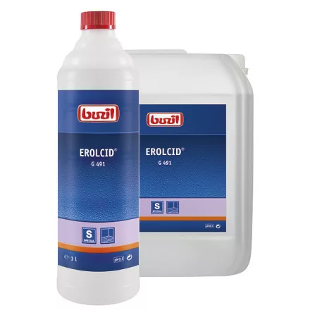 Buzil Erol cid savas speciális tisztítószer, rozsda és cement oldó, 1 liter