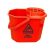 Euromop felmosó vödör, csavarókosárral, 12 literes, piros, 3001067.02
