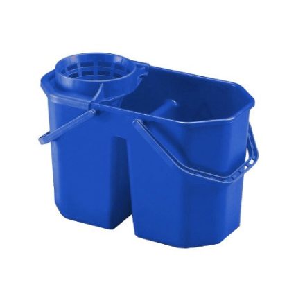 Euromop felmosó vödör, csavarókosárral, dupla, 15 literes, kék, 3001068.15