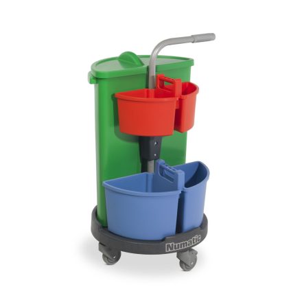Numatic Carousel takarító kocsi 70 liter szemétgyűjtö kis és nagy vödör