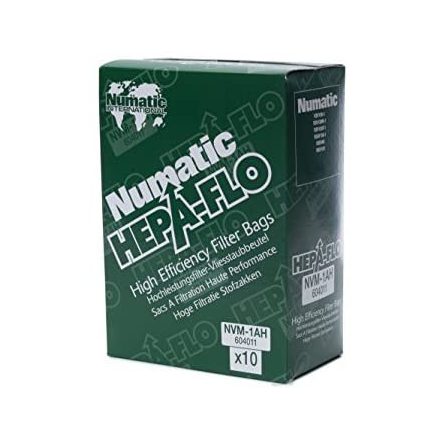 Numatic többrétegű ipari porszívó porzsák, HEPA filterrel Numatic porszívóhoz 10db.