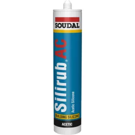   Soudal Silirub AC univerzális szilikon, ecetsavas transparent 300ml