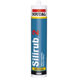 Soudal Silirub 2 neutrális szilikon, színtelen 300ml