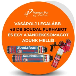   Soudal purhab pisztolyos Soudafoam Professional 60 nyári 750ml 48 db