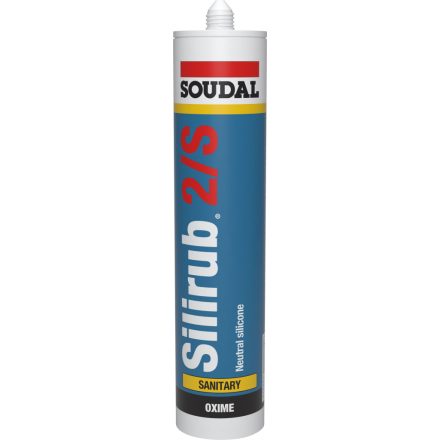 Soudal Silirub 2S szaniter szilikon (neutrális), szürke 300ml 