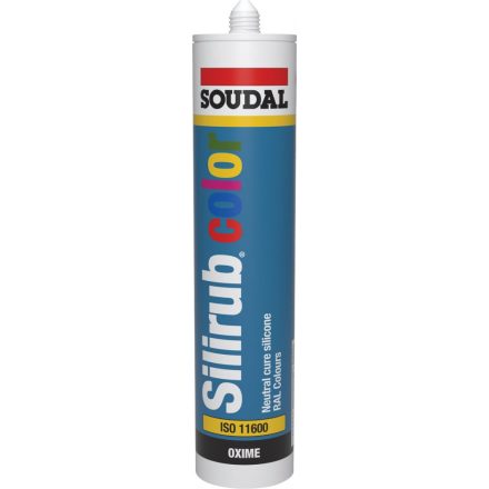 Soudal Silirub Color neutrális szilikon, gyöngyházfehér RAL1013 300ml