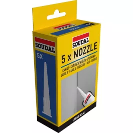 Soudal szilikoncsőr szett 5db-os